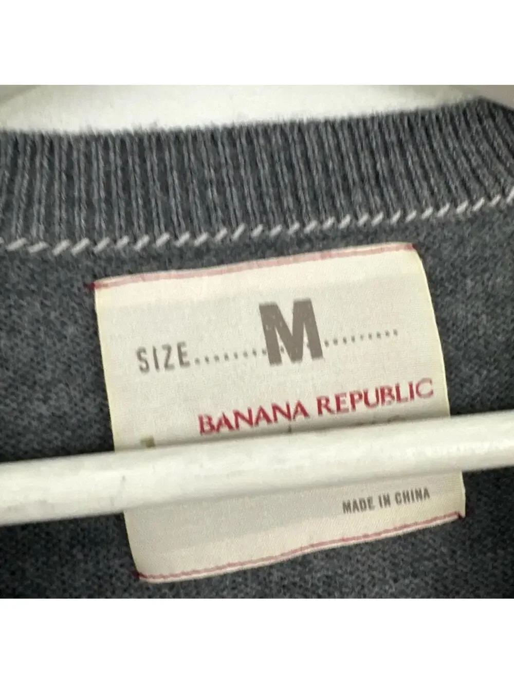Banana Republic Men’s 100% Wool Grey Boho Aztec Grey Vest Size M